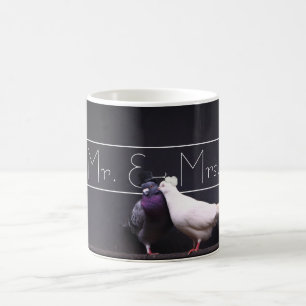 M. et Mme élégants Pigeon Mugs