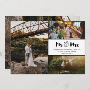 M. et Mme Merci Mariage de collection photo