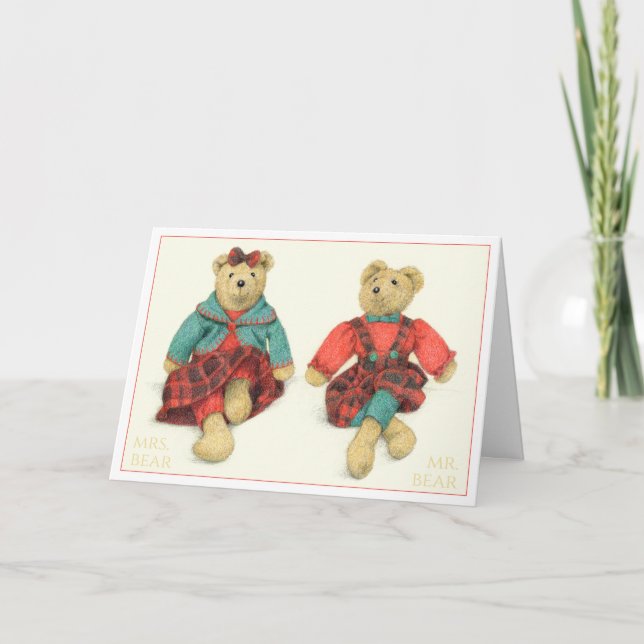 M. ET Mme OURS Carte de vœux (Devant)