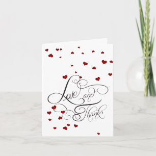 M. et Mme.   Ruby Heart Confetti Merci