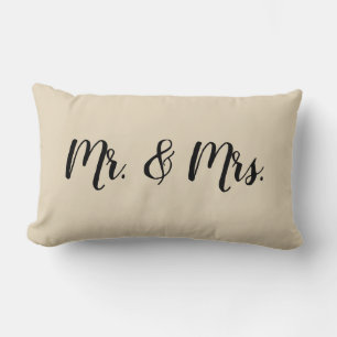 M. et Mme Script Mariage de chambre Coussin
