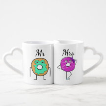 M. et Mme tasses de beignet