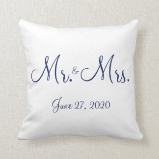 M. et Mme White Mariages nautiques Coussins