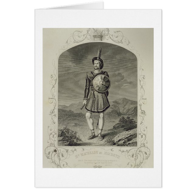 M. Macready comme Macbeth, scène 3 de la Loi I, (Devant)