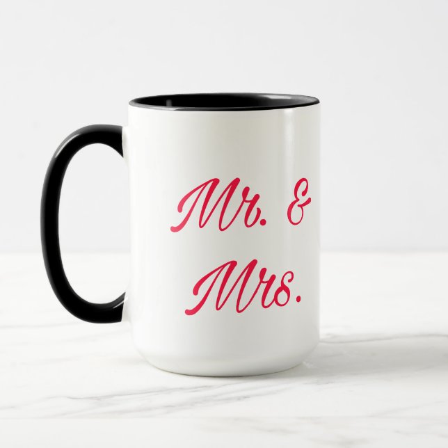 M. & Mme Couple Mug - Cadeau Romantique (Gauche)