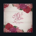 M. & Mme Elegant Floral Mariage Magnet<br><div class="desc">Pour plus de personnalisation,  cliquez sur le bouton "Personnaliser" et utilisez notre outil de conception pour modifier ce modèle. Si les options sont disponibles,  vous pouvez modifier le texte et l'image en cliquant simplement sur "Modifier/Supprimer le texte ou l'image ici" et ajouter le vôtre. Conçu par Freepik.</div>