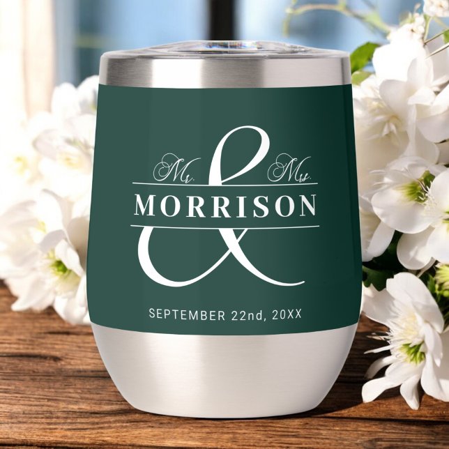 M. Mme Emerald Green Wedding Favor (Créateur téléchargé)