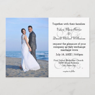 M. & Mme Gray - Faire-part de mariage photo