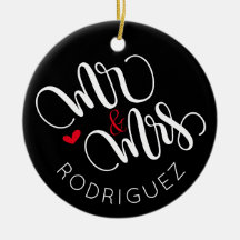 M. & Mme - Ornement mariage personnalisé