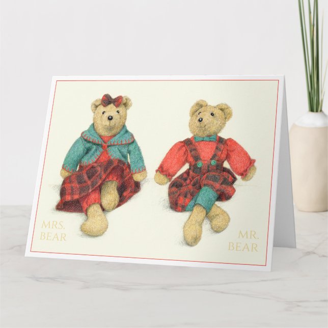 M. & Mme OURSON Grande Carte de Noël (Devant)
