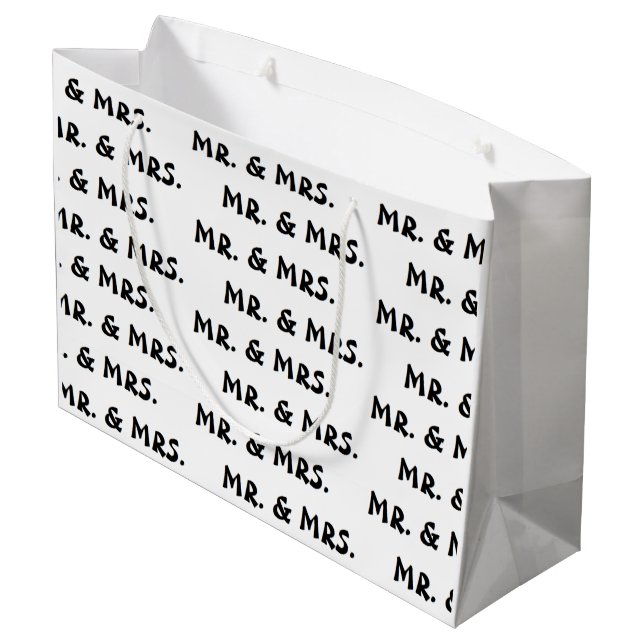 "M. & Mme." Sac Cadeau (Dos Angle)