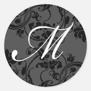 M Monogrammes Stickers Mariage initial
