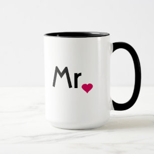 M. mug au coeur d'amour rouge
