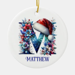 M Nom Ornement de Noël