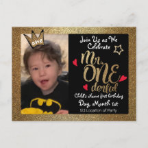 M. Onederful Invitations de premier anniversaire