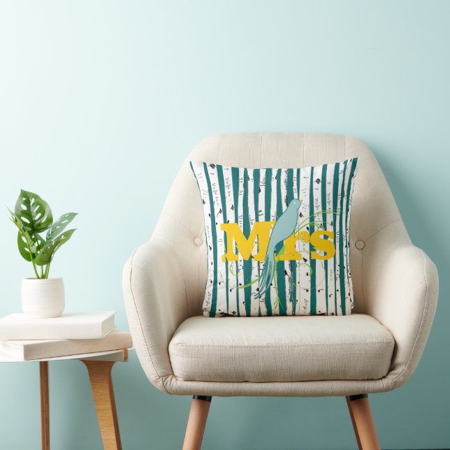 M. ou Mme personnalise les Coussins de Birch Tree (Chaise)