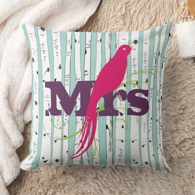 M. ou Mme personnalise les Coussins de Birch Tree (Couverture)
