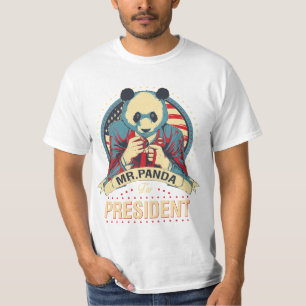M. panda pour le T-shirt drôle de président