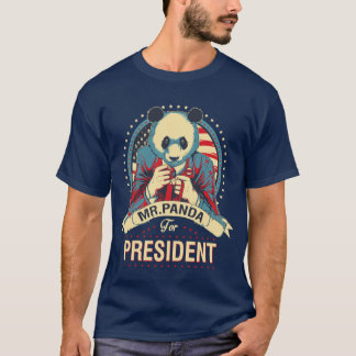 M. panda pour le T-shirt drôle de président