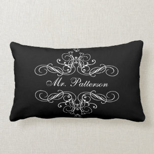 M. Personalized His et son coussin de lit de