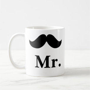 M. personnalisable de moustache de noir de tasse