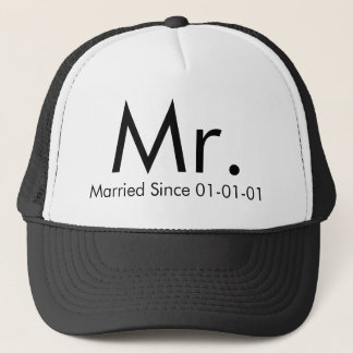 M. personnalisé. Juste casquette marié de marié