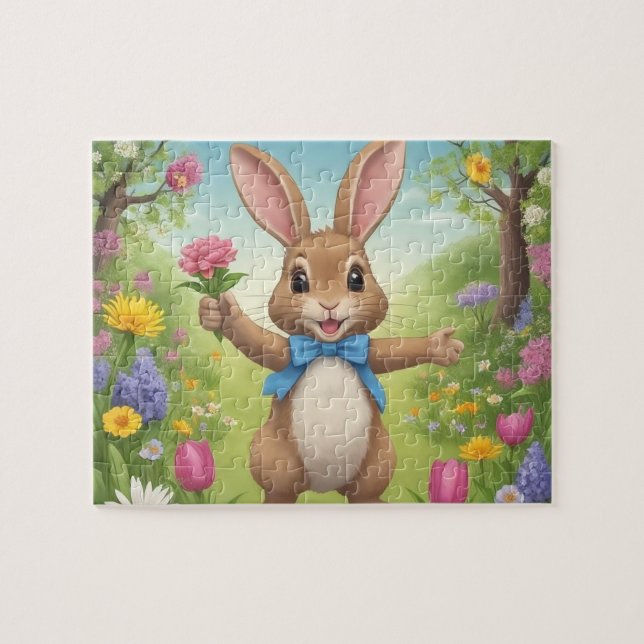 M. Rabbit Easter Jigsaw Puzzle (Horizontal)