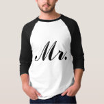 M. Raglan T-shirt de nouveaux mariés<br><div class="desc">Les chemises assorties pour les couples de nouveaux mariés sont parfaites pour partager leur nouveau statut sur leur lune de miel ! Grands cadeaux !</div>