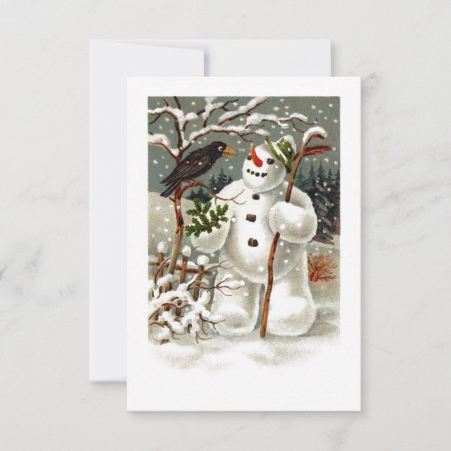 M. Snowman et M. Crow Invitation (Devant)