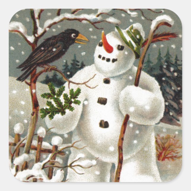 M. Snowman et M. Crow Stickers (Devant)