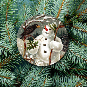 M. Snowman et M. Crow Stickers