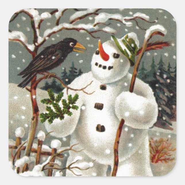 M. Snowman et M. Crow Stickers (Devant)