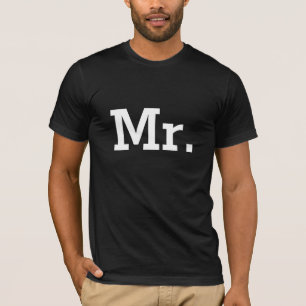 M. t-shirts pour le marié et le mari