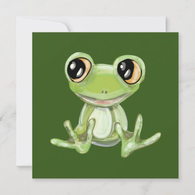 Ma autre carte de vacances pour amis grenouilles v (Devant)