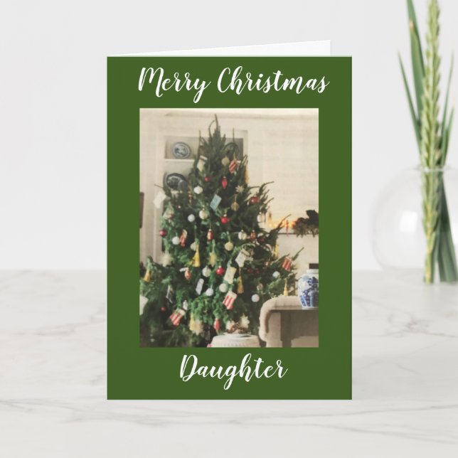 MA BELLE FILLE FAIT DE NOËL UNE CARTE MERRIER (Devant)