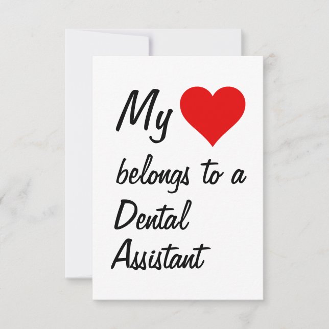 Ma carte appartient à un assistant dentaire (Devant)