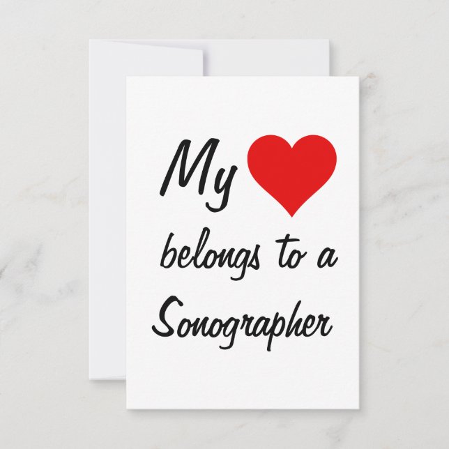 Ma carte appartient à un échographiste (Devant)
