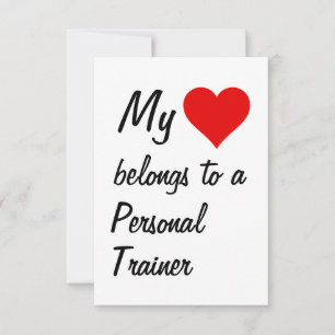 Ma carte appartient à un entraîneur personnel