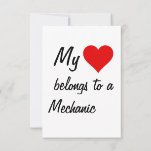 Ma carte appartient à un mécanicien