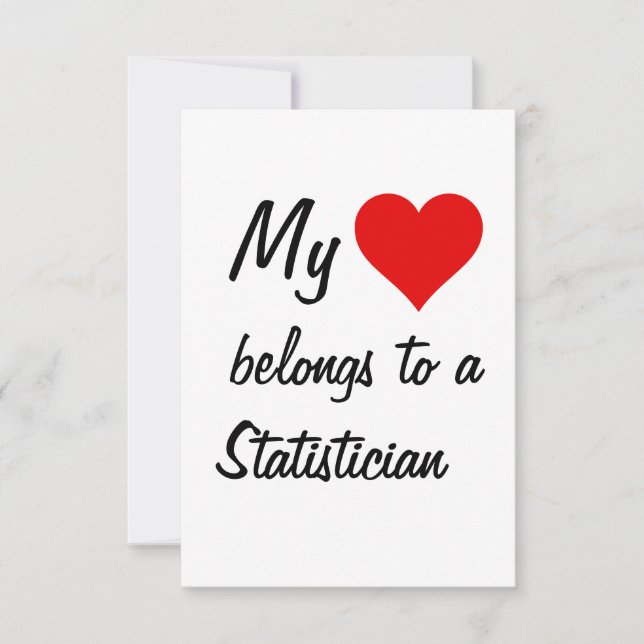 Ma carte appartient à un statisticien (Devant)