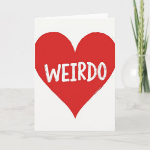 Ma carte cœur bizarre