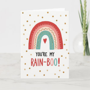 Ma carte d'amour arc-en-ciel Rain Boo