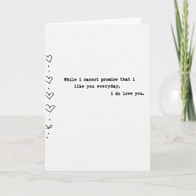 Ma carte d'amour durable (Devant)