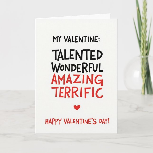Ma carte de la Saint-Valentin (Devant)