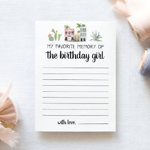 Ma Carte De Mémoire Préférée De La Fille D'anniver
