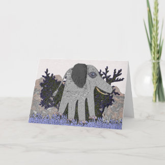 Ma carte de note d'éléphant de bébé