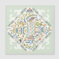 Ma carte magnétique de jardin Mah Jongg