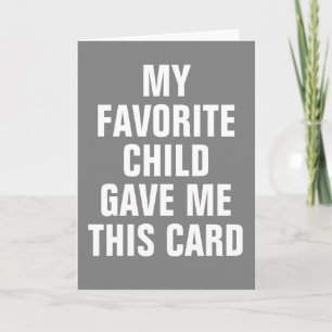 MA CARTE PRÉFÉRÉE M'A ÉTÉ OFFERT PAR MON ENFANT PR