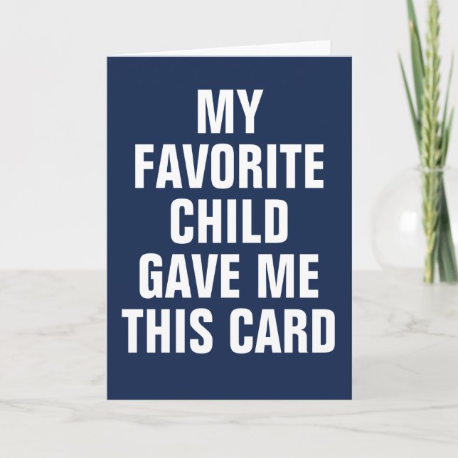 MA CARTE PRÉFÉRÉE M'A ÉTÉ OFFERT PAR MON ENFANT PR (Devant)
