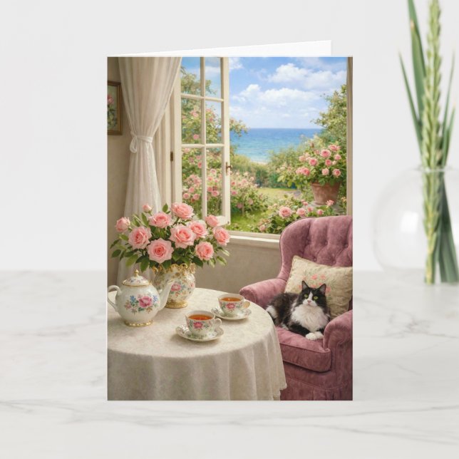 Ma Chaise Préférée , Carte Blanche Chat  (Devant)